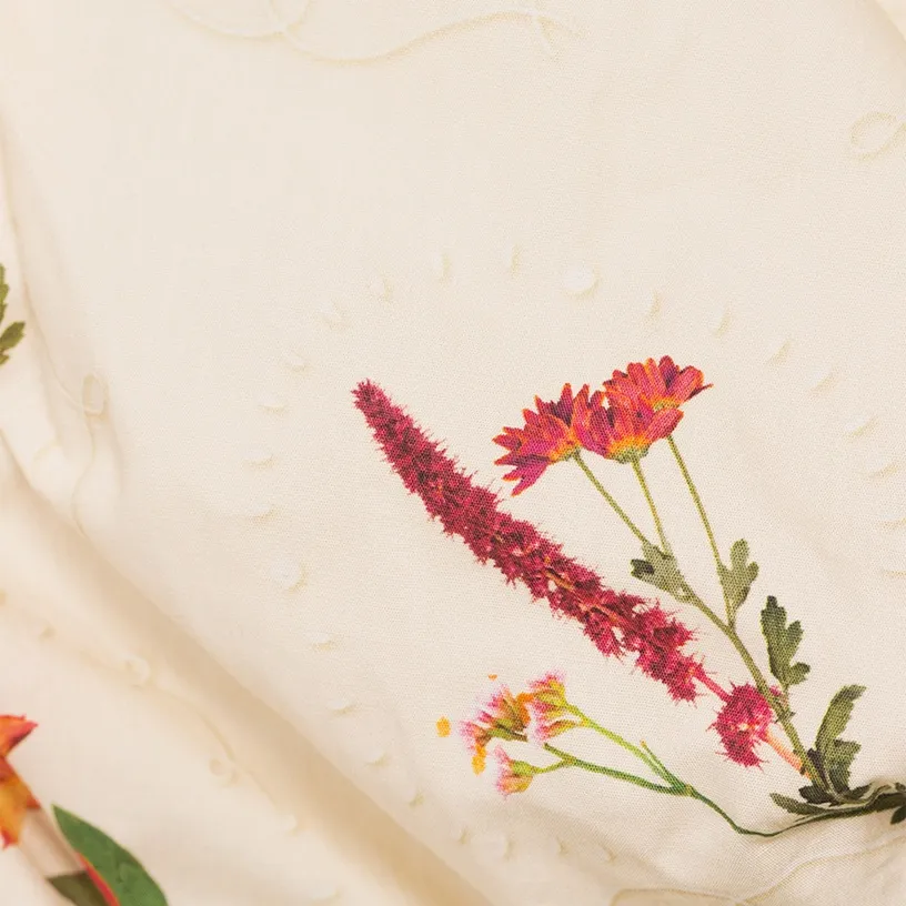 AGUA BY AGUA BENDITA Horizonte Oasis Mini Dress In Floral Print Size Medium Red - Image 13