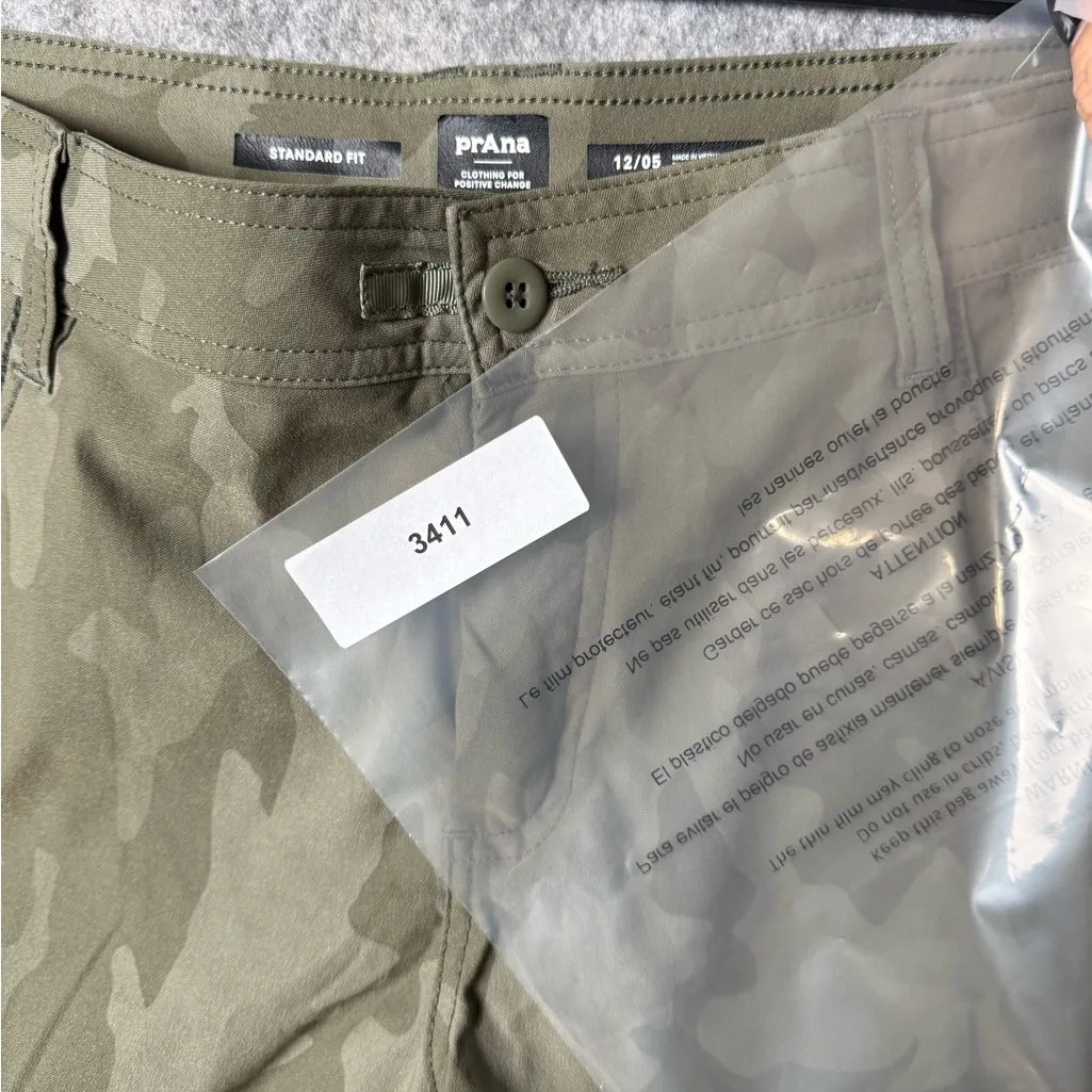 Prana Woman Size 12 standard Olive Camouflage outdoor Shorts - Image 5