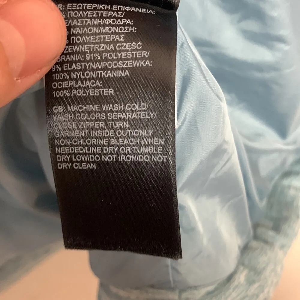 The North Face womens medium light blue vest puffer zip up cold gorp pata rei - Image 10