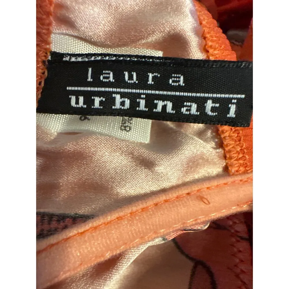 Laura Urbinati Women's 32A Silk Blend Balconette Unlined Bra Orange Pink Size undefined - Image 4