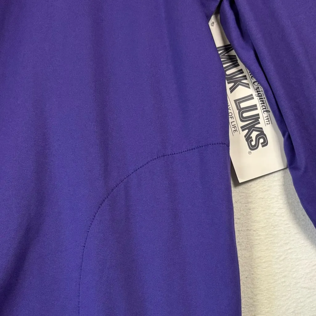 NWT Muk Luks Purple Open Front Cardigan Tunic size Petite 2x Casual Cozy Comfort - Image 10