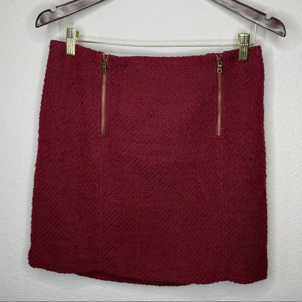 Ann‎ Taylor LOFT Skirt With Zippers - Image 6