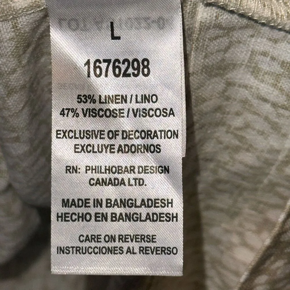 Nicole Miller Animal Print Linen Blend Shift Tunic Dress - Image 4