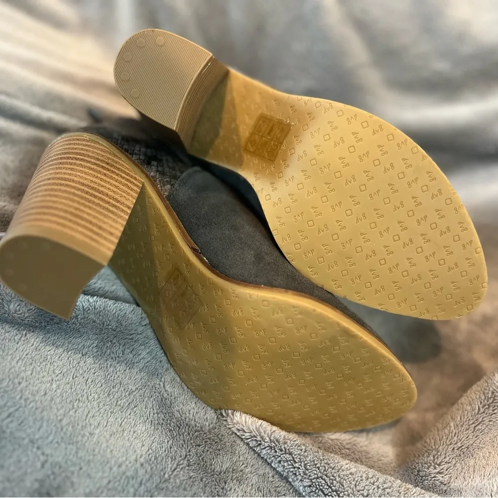 Dolce Vita DV8 Shai Mixed Material
Heeled Dark Gray Bootie Boots Shoes Size 6 - Image 7