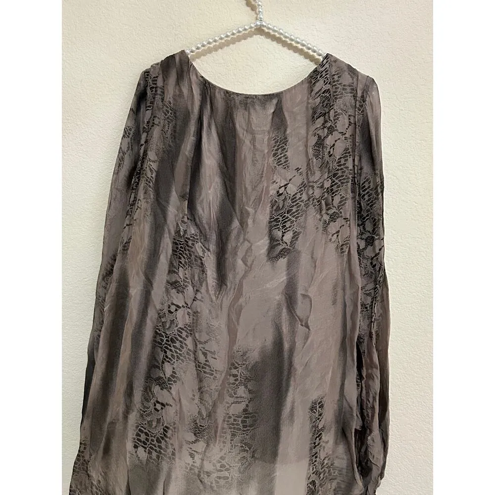 Tempo Paris Size Small Blouse Long Sleeve Witchy Fairy Goth Whimsy Italian Top - Image 10