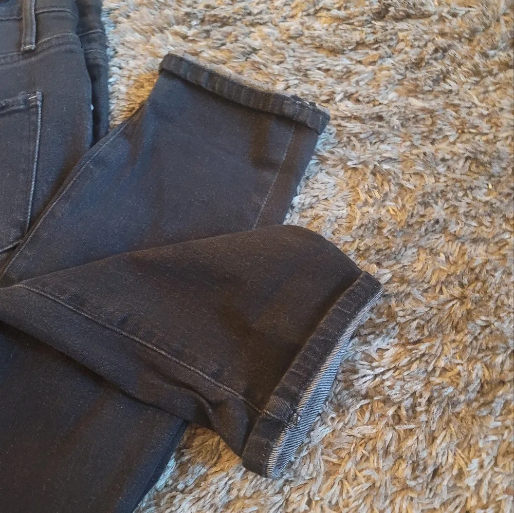 NWT! BP. Nordstrom Black Distressed Tapered Leg High Rise Mom Jeans 30 - Image 9