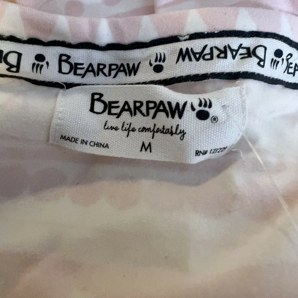 BEARPAW  Pink Pajama Set with Extra Warm Pants Size Medium - Image 5