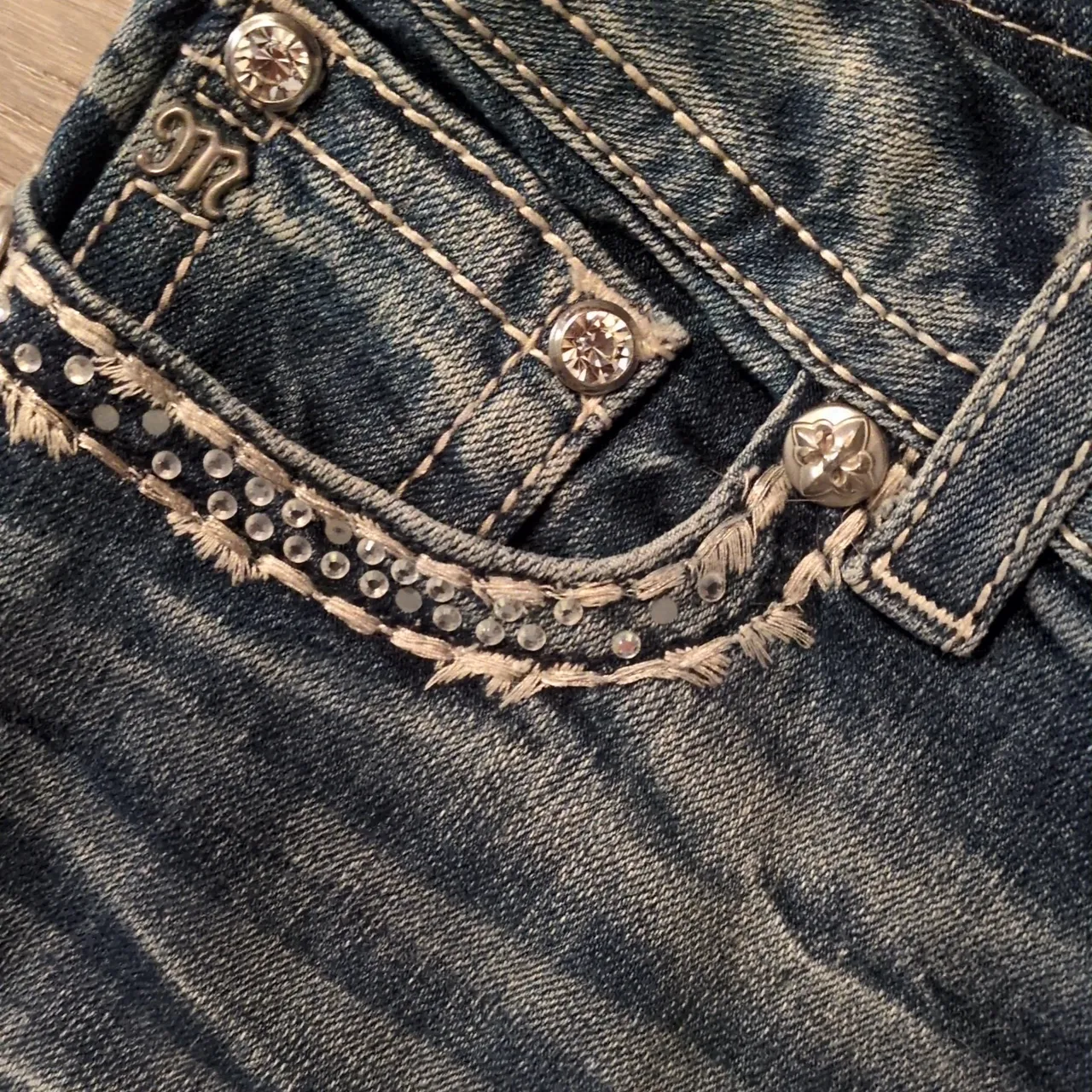 Miss Me Easy Boot Jeans Size 28 - Image 3