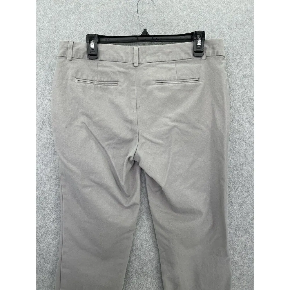 Katherine Barclay Montreal Women's Pants Chino Size 10 Cotton Blend Solid Gray - Image 8