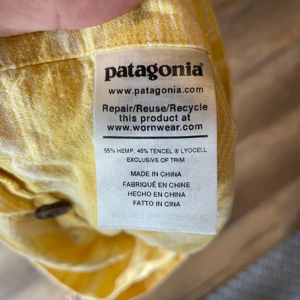 Patagonia Garden Island Shorts in Yellow Stripe - Image 5