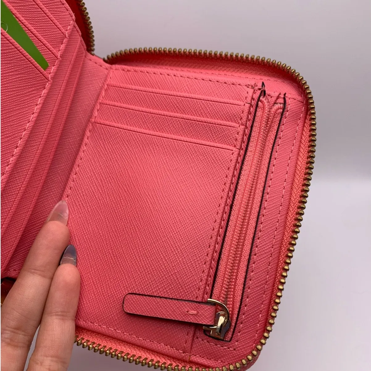 Kate Spade New York Pink Med Zip Around Wallet - Image 7