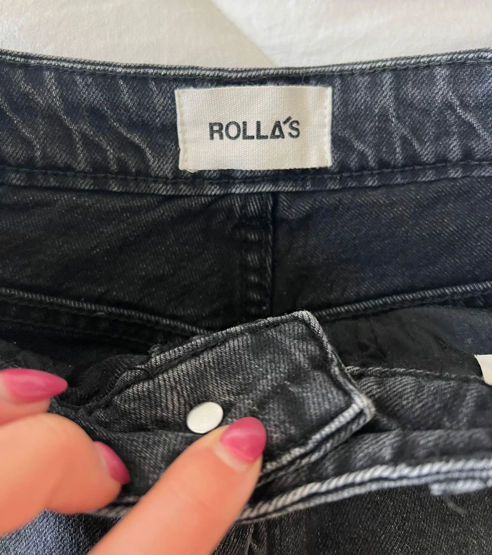 Black High Rise Slim Leg Jeans  - Image 6