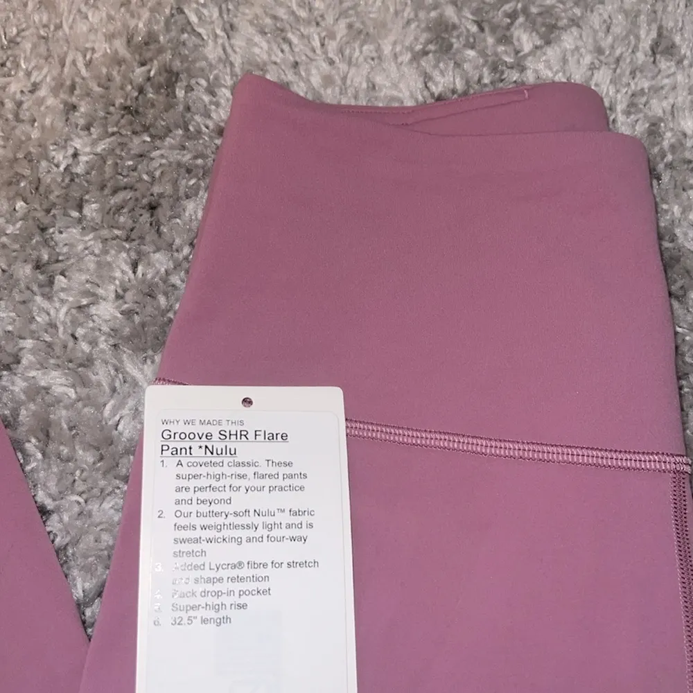 Lululemon Groove Super High Rise Flared Pant Nulu in Velvet Dust - Image 9