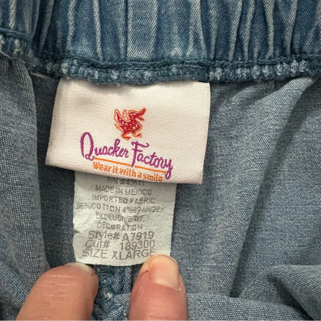 Quacker Factory  XL Capri denim jeans - Image 6