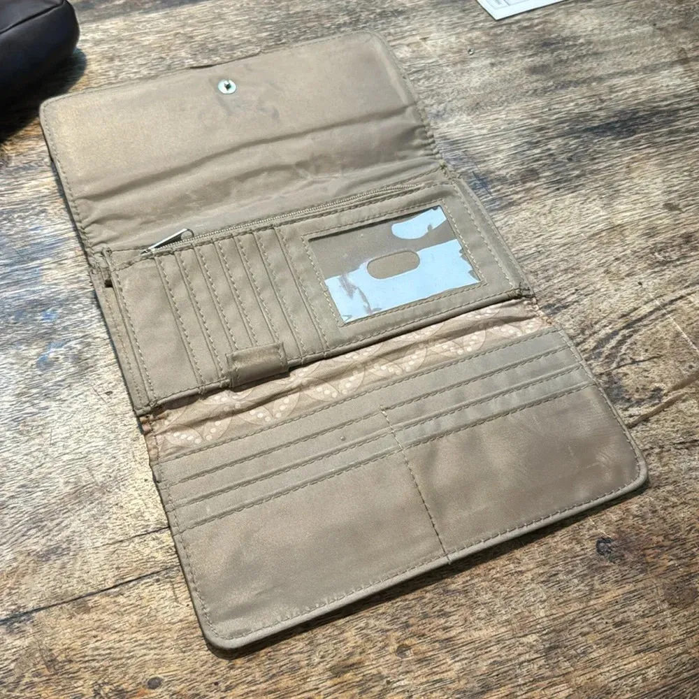 Brown leather Franco Sarto wallet - Image 4