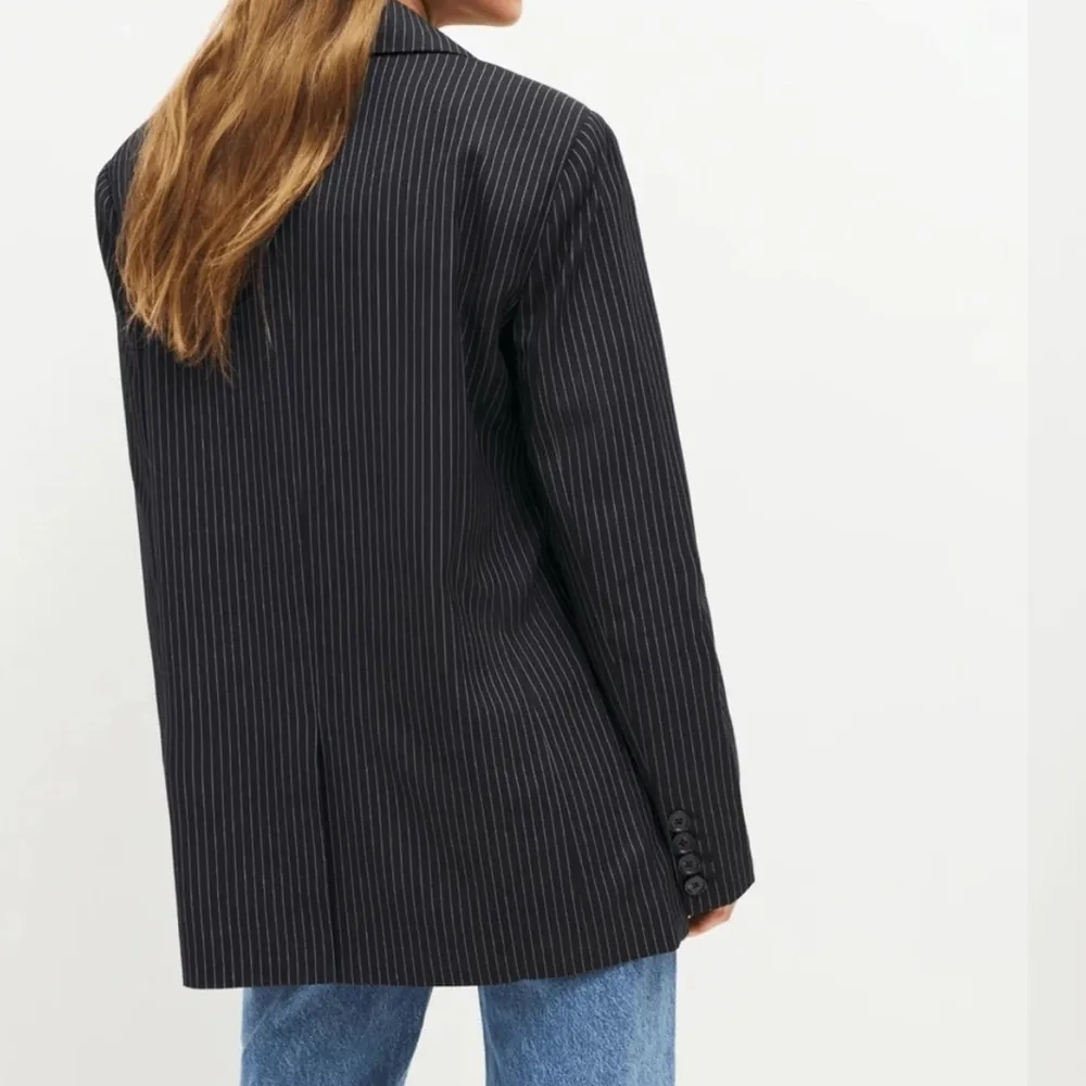 Reformation Women’s Black and White Classic Relaxed Blazer Jacket Size XS - Image 2