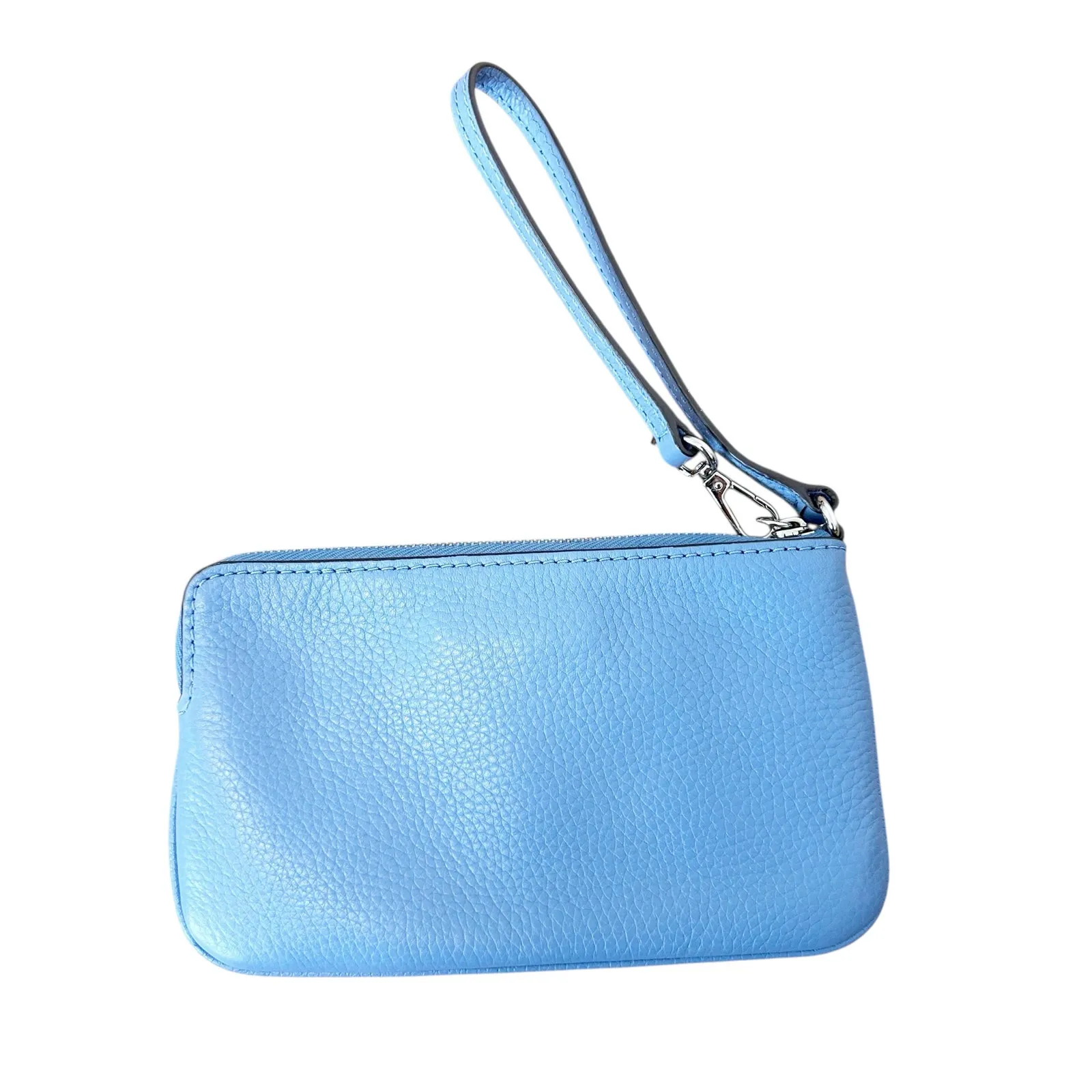 Michael Kors Blue Leather Wristlet Wallet - Image 4