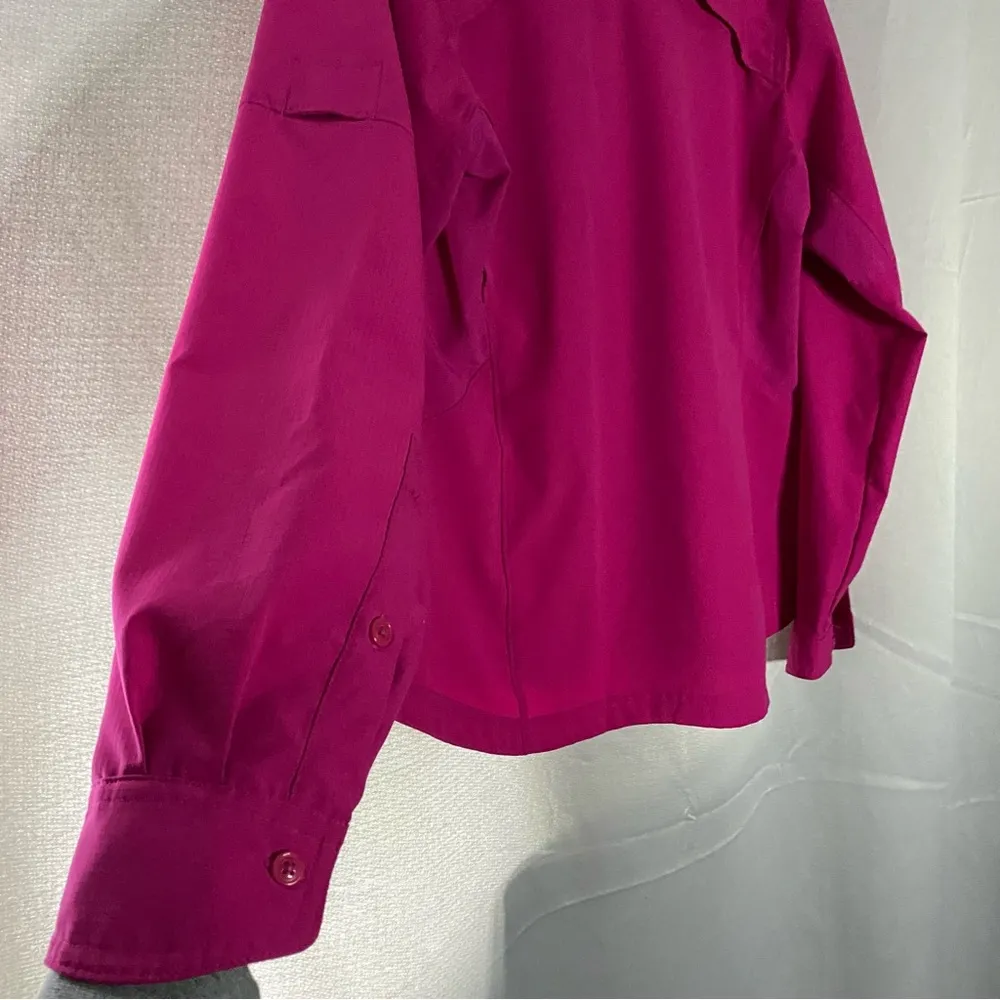 Columbia Women's Fuchsia Button-Up Jacket - Image 10