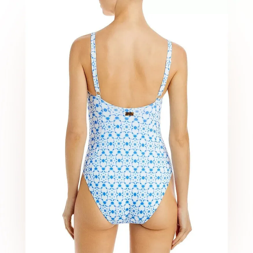 Vilebrequin Women’s Blue Ikat Medusa One Piece‎ Swimsuit Size 8 - Image 7
