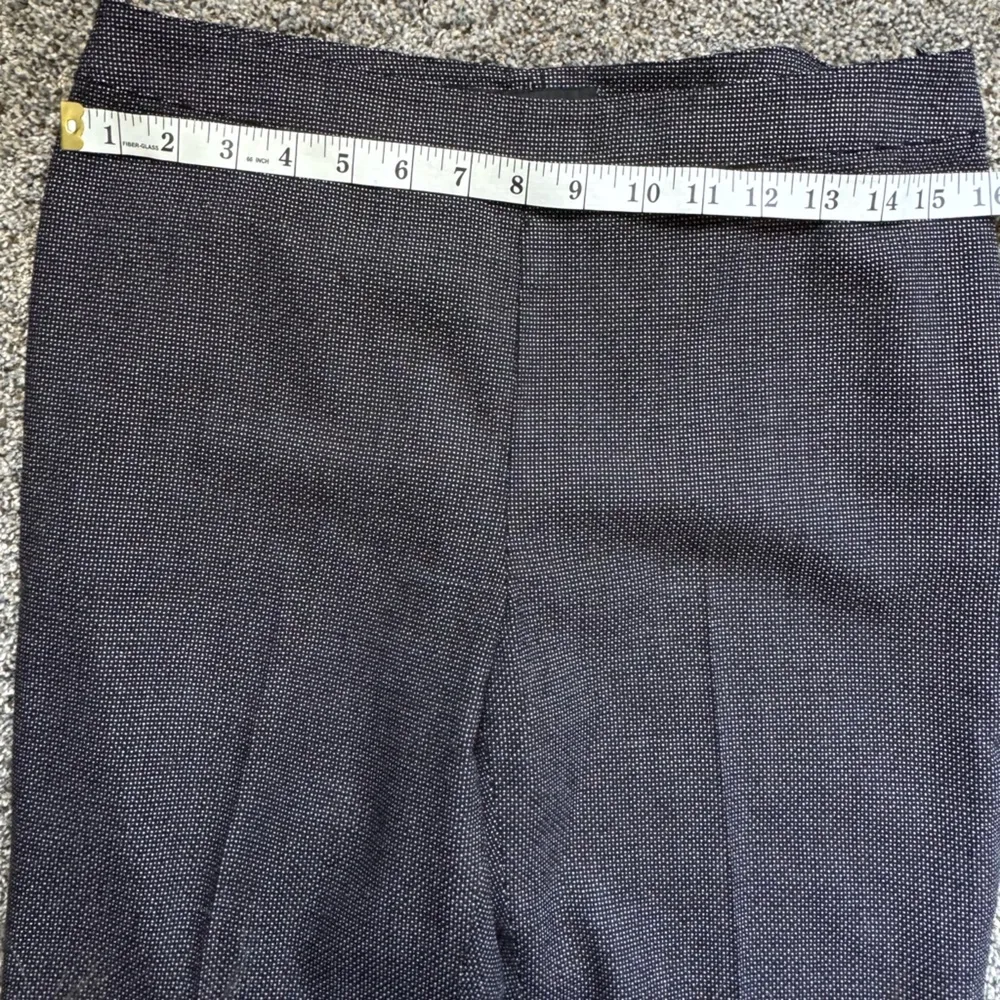 Lafayette 148 New York grey Wool silk Blend Trouser bleaker dress pants Gray Size 8 - Image 7
