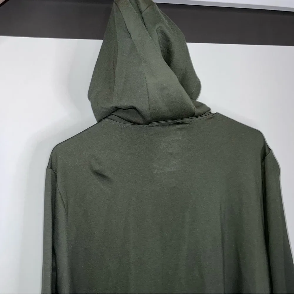 Active Olive Green Ponte Anorak Hooded Jacket Plus Size 4X NWT - Image 10