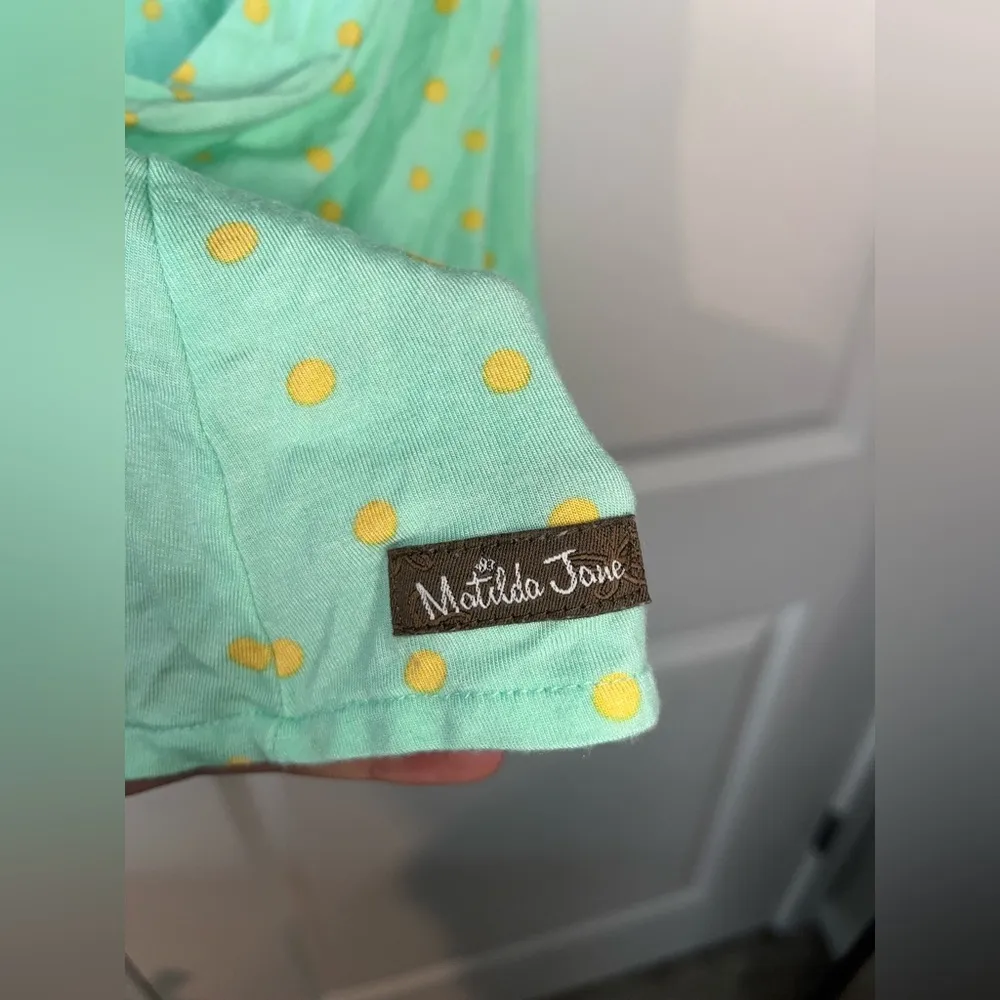 Matilda Jane Happy and Free Spring 2016 Dunk Tank Teal Yellow - Women's Medium - Image 7