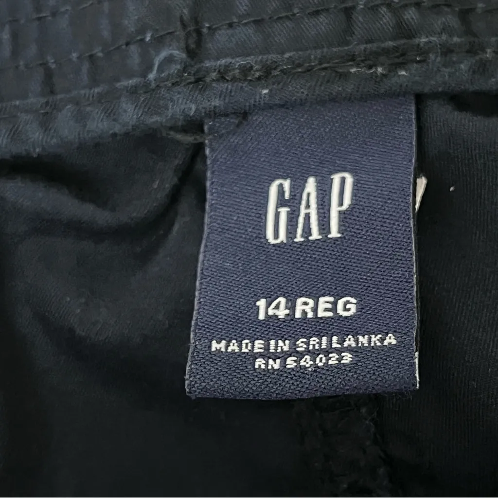 GAP VTG Y2k Low Rise Cargo Pants Blue 14 Gorpcore Outdoor Goth Grunge Moto Biker - Image 7