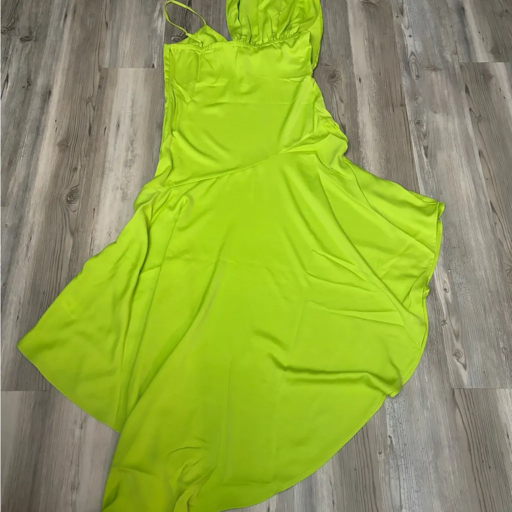 The Drop NWT Asymmetrical Lime Green Dress - Image 2