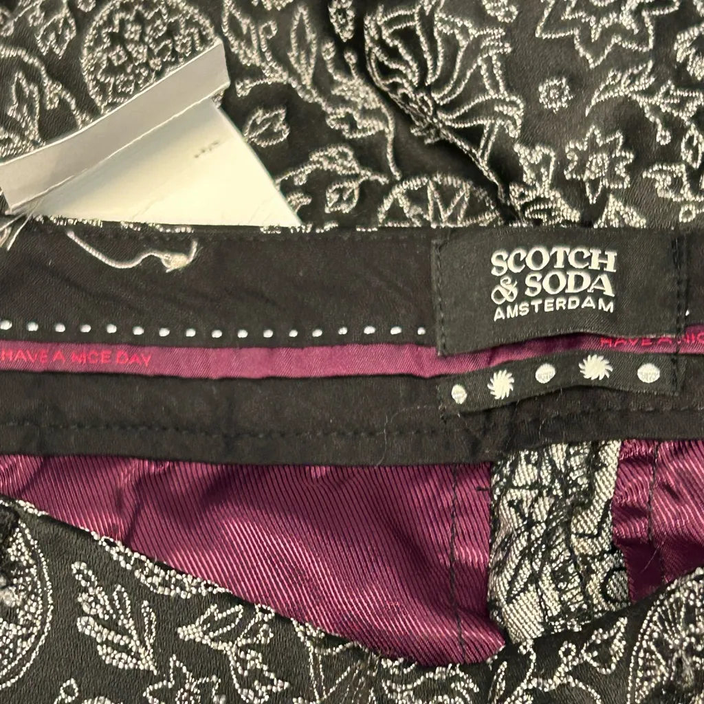 Anthropologie Waist Size 27 Scotch & Soda The Lowry Trousers Pants NWT Celestial - Image 14