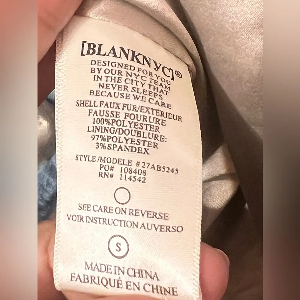 Blank Nyc Rainbow Pop Faux Fur Jacket Multi colors - Image 12