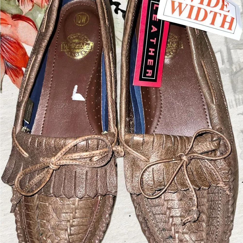 Walkables comfort wide width shoes. New Brown Size 10 - Image 3