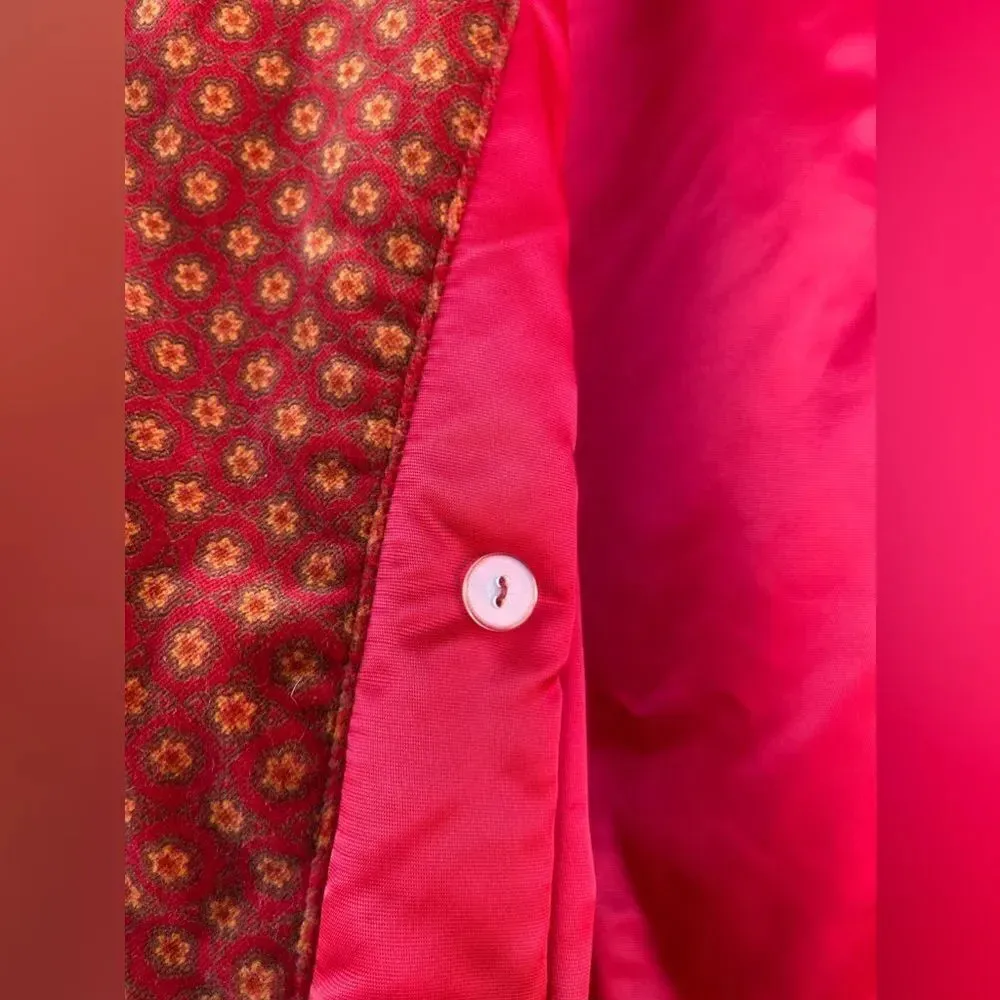 Todd Oldham Jeans 90s vintage velvet coat small Red - Image 12