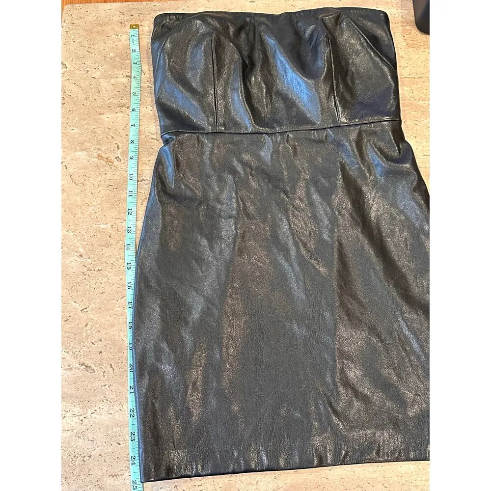 NWT REVOLVE Generation Love Vegan Leather Yazin Mini Dress size XS - Image 11