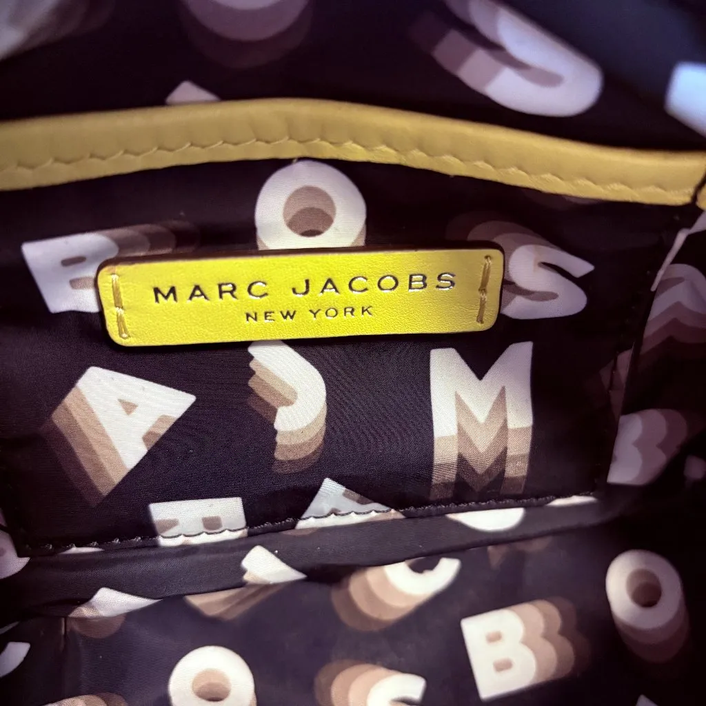 Marc Jacobs Flash Leather Shoulder Bag Lemon - Image 13