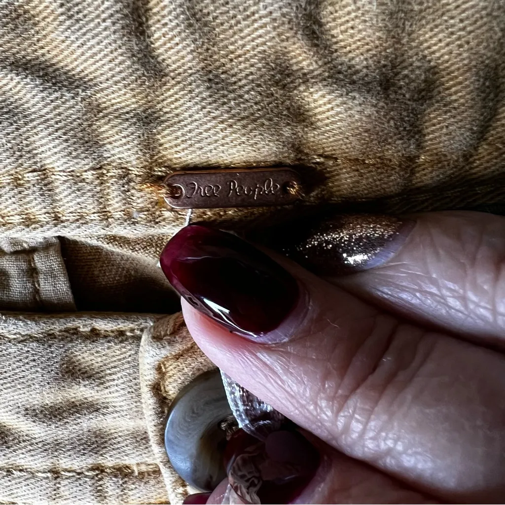 Free People Cya Later Skate Slouchy Pleats Copper Yellow Trouser Chino Pants - Image 9