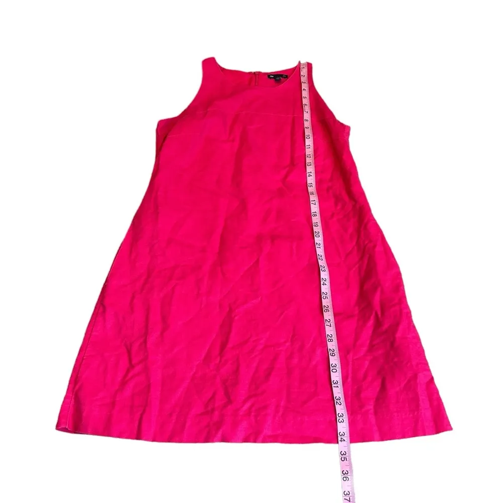 GAP bright pink linen blend dress - Image 2