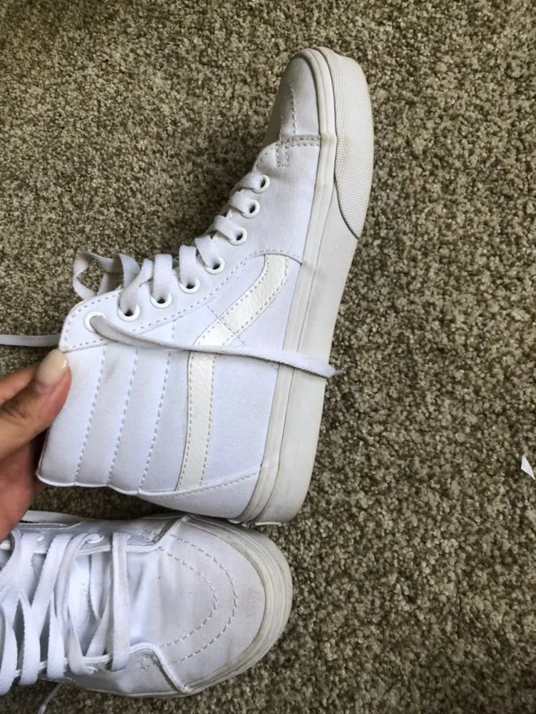 Vans White High Tops - Image 7