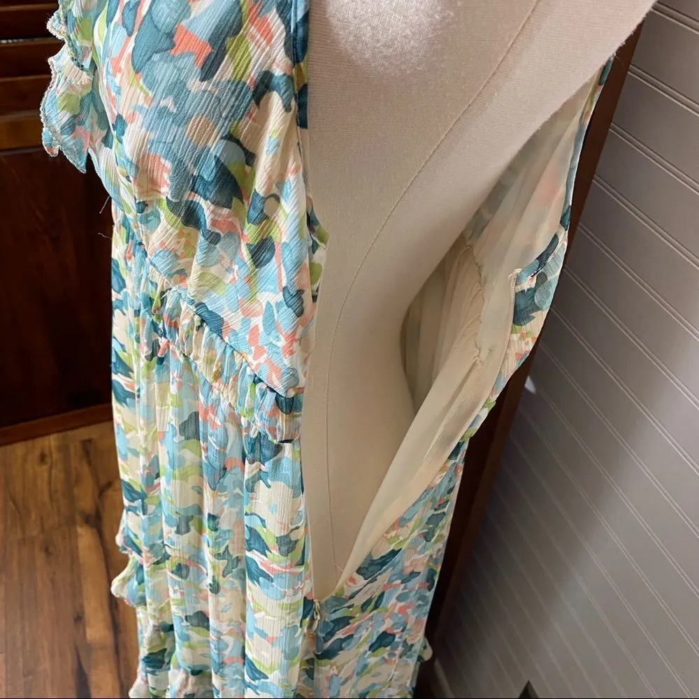 Chelsea & Violet The Getaway Floral Multicolor Ruffle Maxi Dress - Image 6