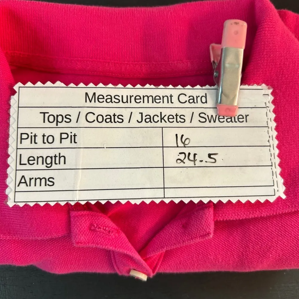 Aeropostale The Skinny‎ Polo Shirt Large Pink Golf - Image 7