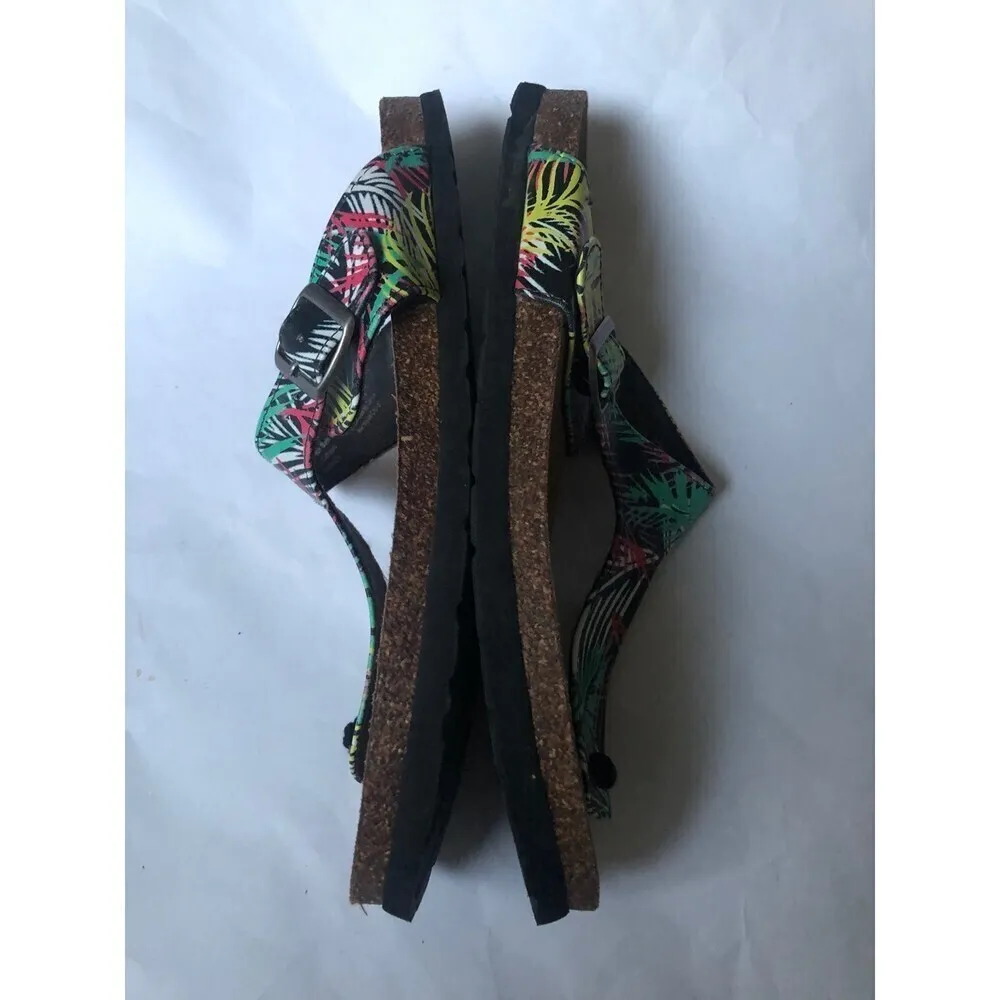 AE Womens Thong Sandal Size 10 tropical print - Image 3