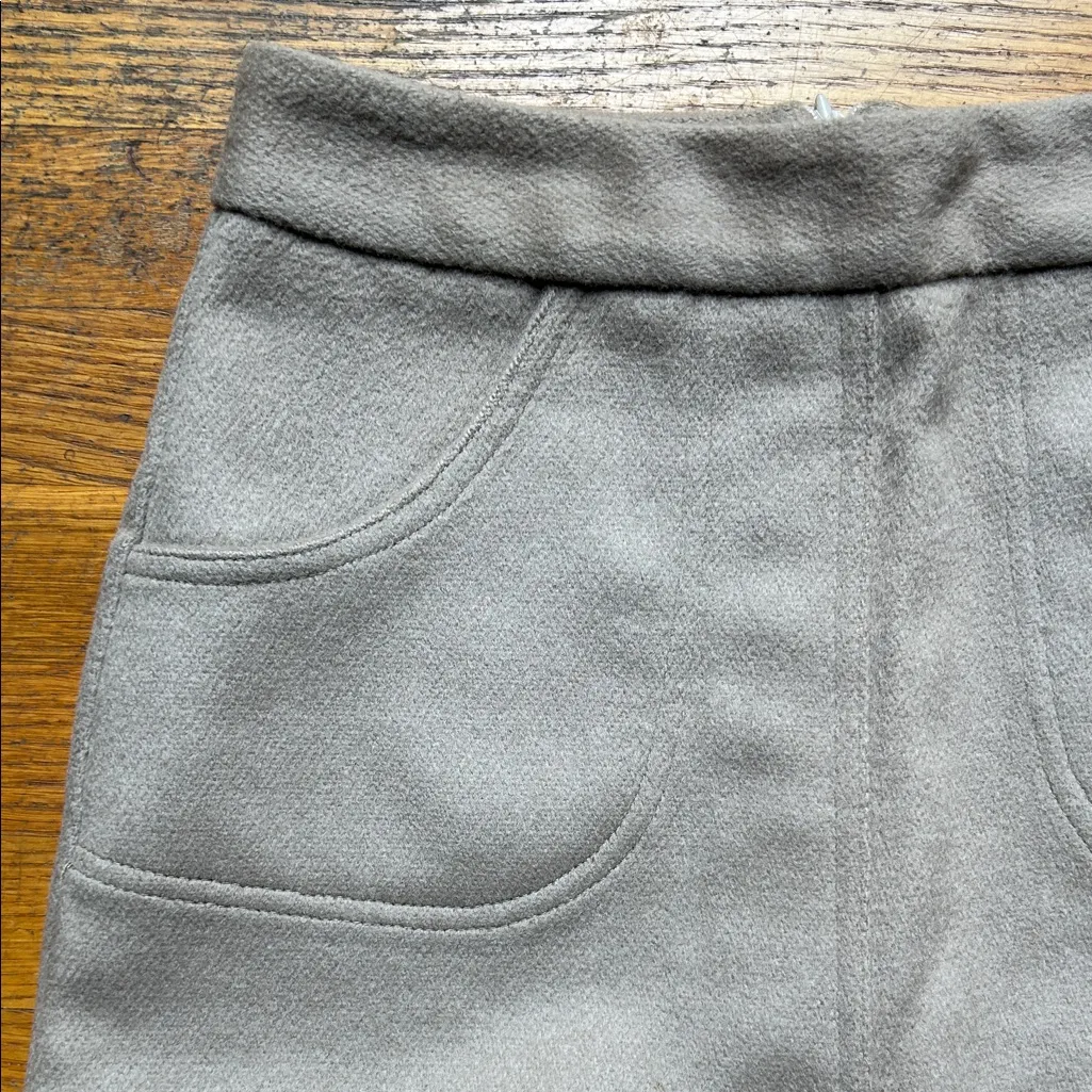 MILK FED Wool Skirt. Small. Rare Sofia Coppola find ☆ Tan - Image 6