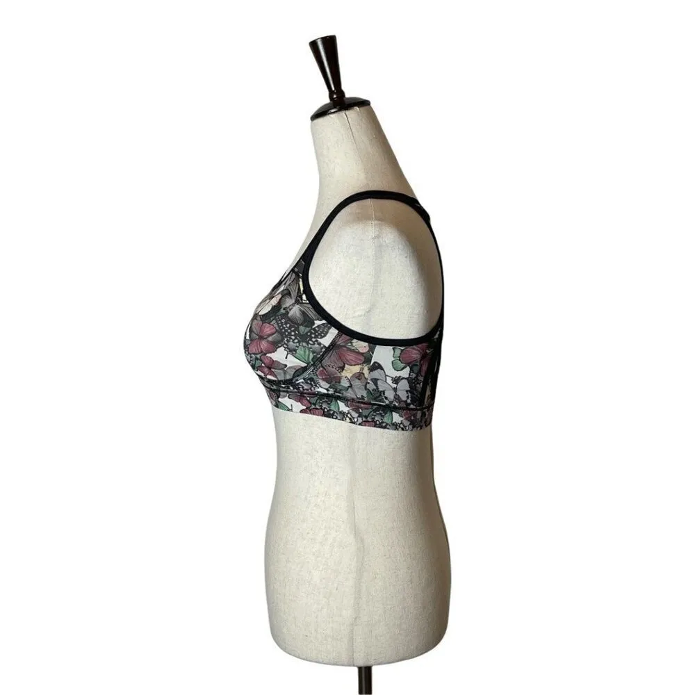 Lululemon Sweaty or Not Bra II So Fly Butterfly Angel Wing‎ Sports Bra Size 4 - Image 6