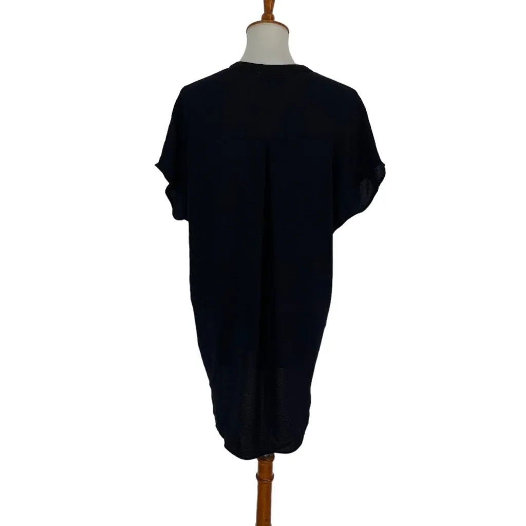 ASTR Dress Medium Sleeveless Navy V Neck Formal Cocktail Evening Party - Image 4