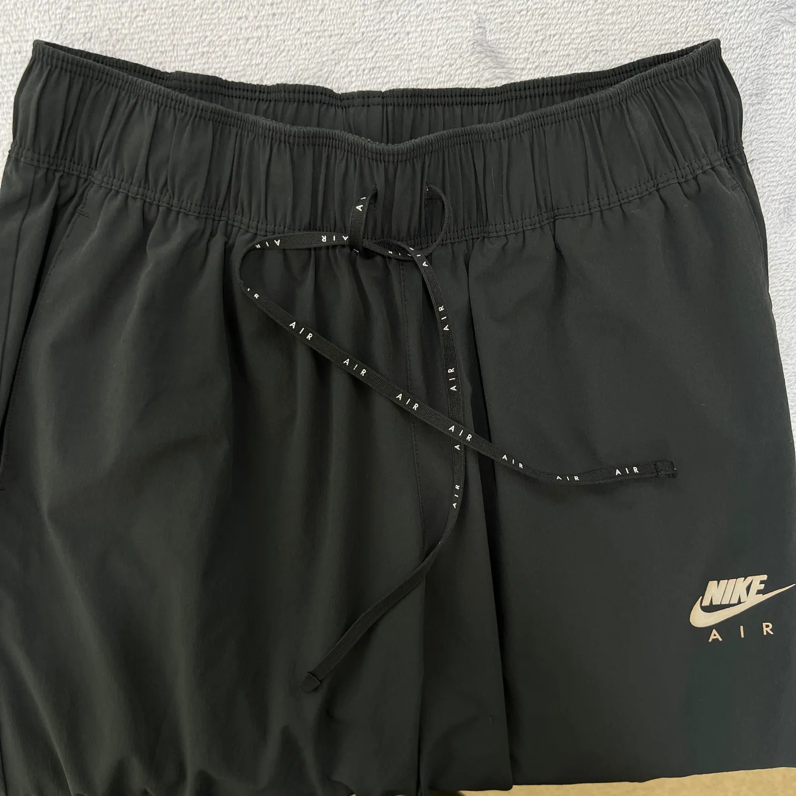 Nike Air Running Pants‎ Reflective Stripe Joggers Lightweight Black Size Medium - Image 7