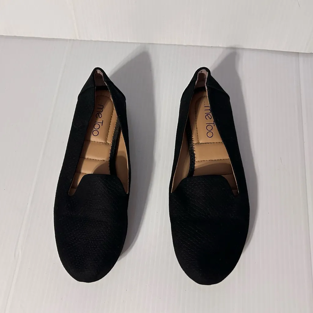Me Too black loafer slip on shoe women size 7.5 M - Image 4