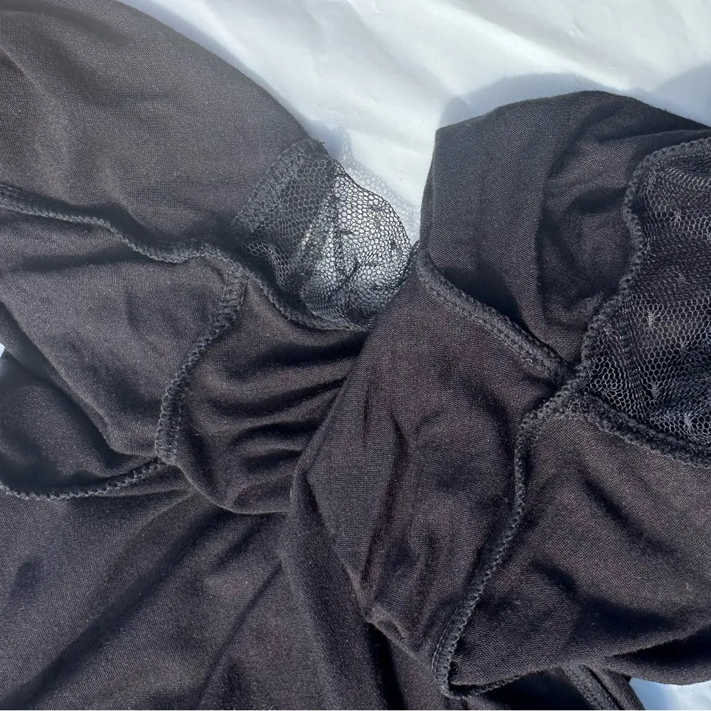 Kendall & Kylie Black Mesh Open Back Long Sleeve Dress  Size Small - Image 11