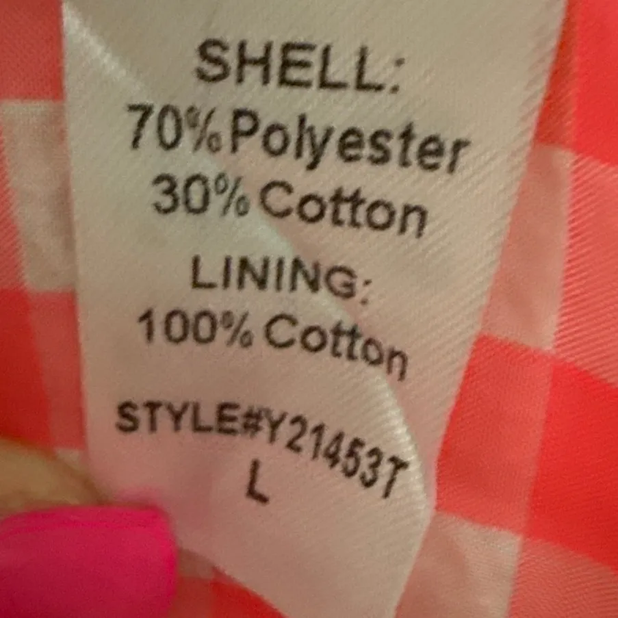 Tuckernuck Pomander Place Gingham Nellie Dress Electric Pink‎ Size Large - Image 13