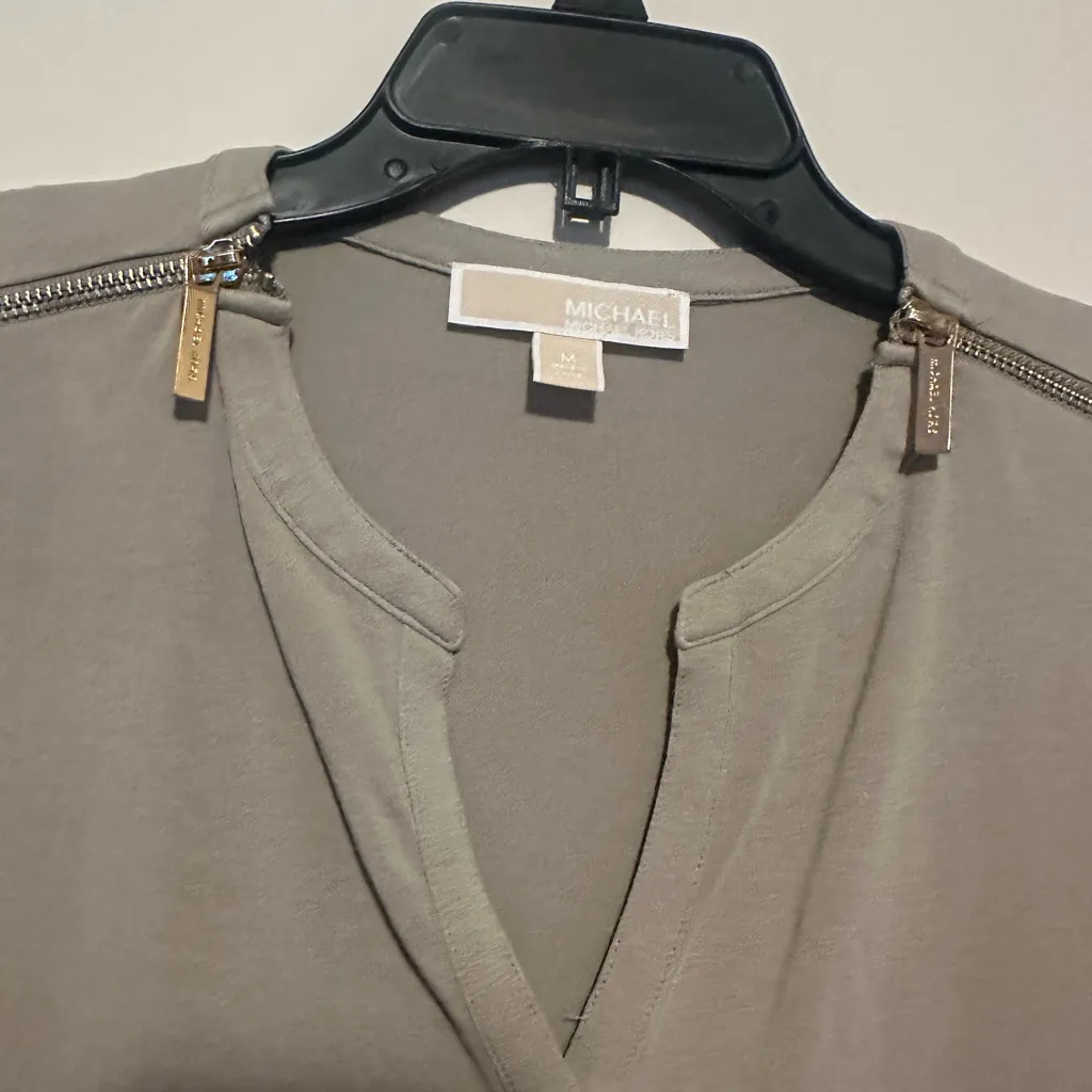 Michael Kors Gray Long Sleeve Top - Image 6