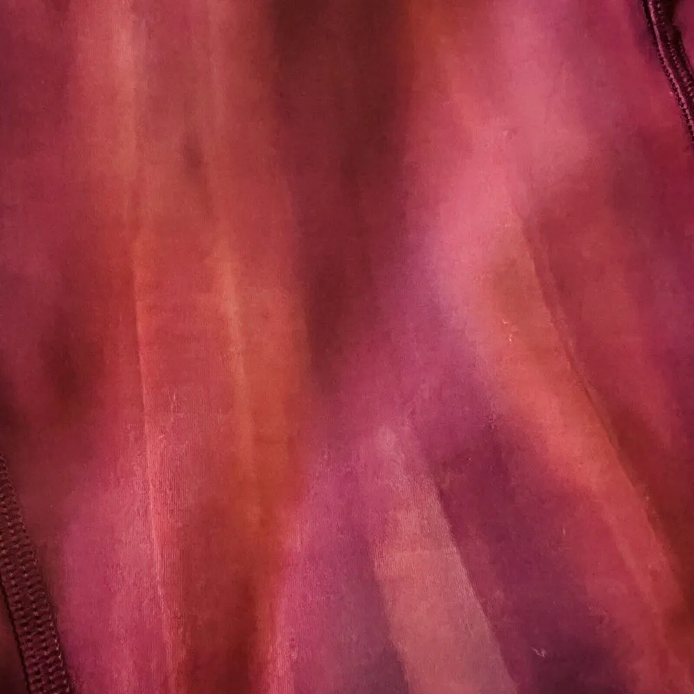 LULULEMON ATHLETICA Linear Spray Garnet In Movement HR Tight 25" Leggings-US 10 - Image 4