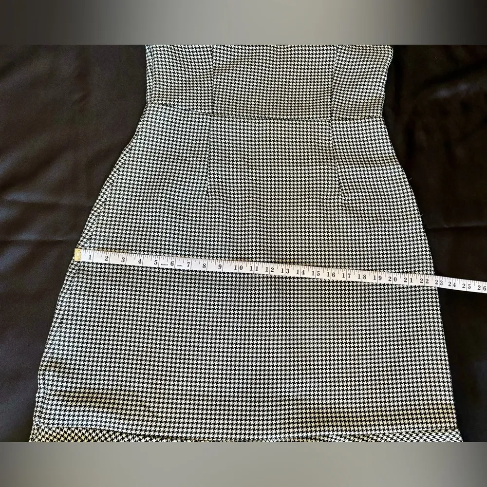 SHEIN Daisy Mermaid Dress Size Large Black & Silver Pattern Zipper Polyester - Image 6